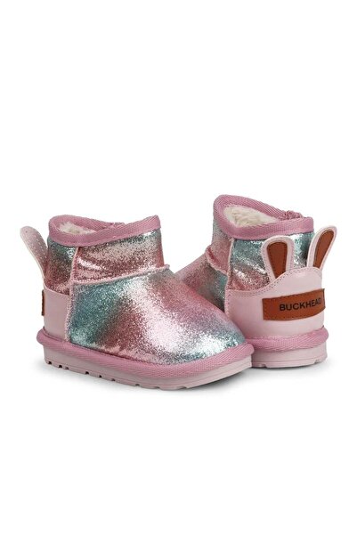 BUCKHEAD Slide Buck3060-Bh009 Children's Fur Boots - Pink