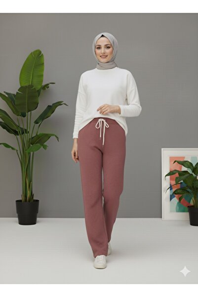 FZ AKAL Pantaloni de damă PETEK cu talie elastică și șireturi