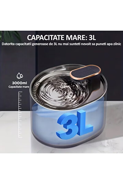 G-Merc G-Merc Automatic Water Dispenser for Cats & Dogs, 3L, Charcoal Filter, LED, Ultra-Silent, USB