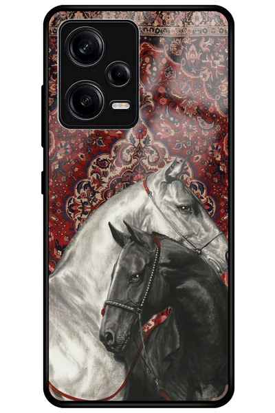 WANNA PROTECT جراب هاتف شاومي ريدمي نوت 12 برو 5G فاخر بنمط السجاد الإيراني ا...