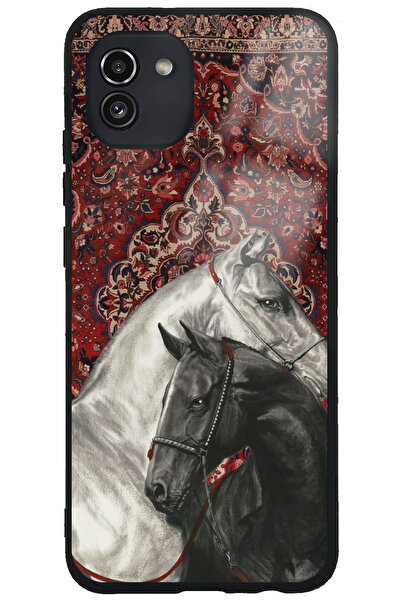 WANNA PROTECT حافظة هاتف سامسونج جالاكسي A02S فاخرة بنمط السجاد الإيراني اللا...