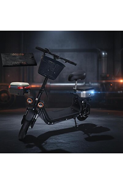 Leno Electric Scooter 800W, 48V-15000mAh, LED, 12" Tires, 70 km/h, 45 km Range