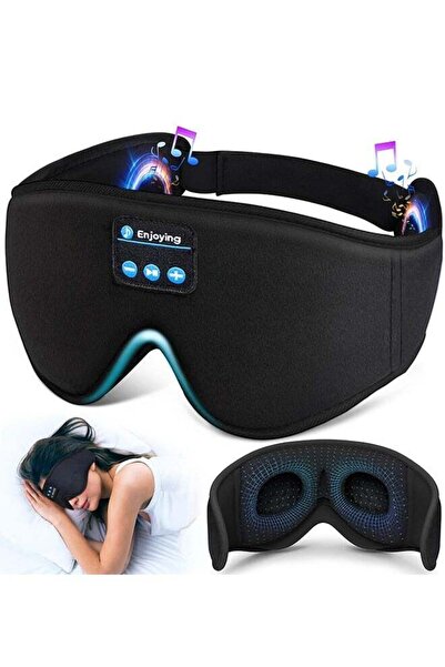 fulina سماعات نوم، قناع نوم ثلاثي الأبعاد مع موسيقى لاسلكية بتقنية البلوتوث، قناع عين معتم، رأس نوم جانبي