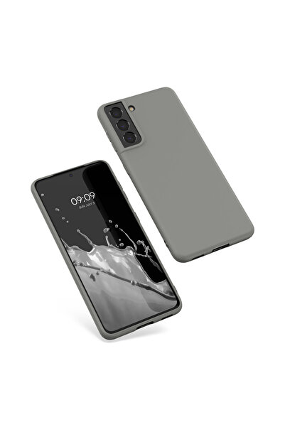 KWmobile Case for Samsung Galaxy S21, Silicone, Gray, 54055.155