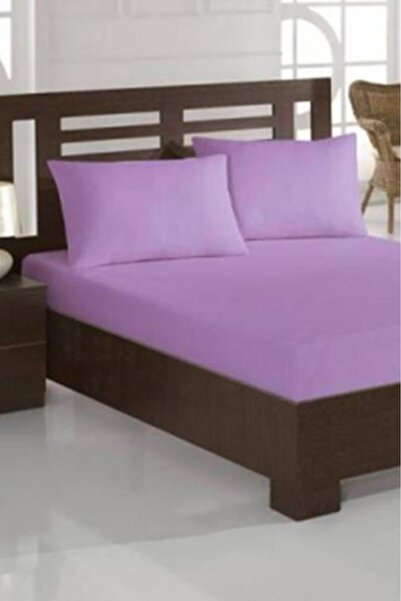 Çeyiz Diyarı Combed Cotton Single Size 120X200 cm Fitted Sheet Lilac