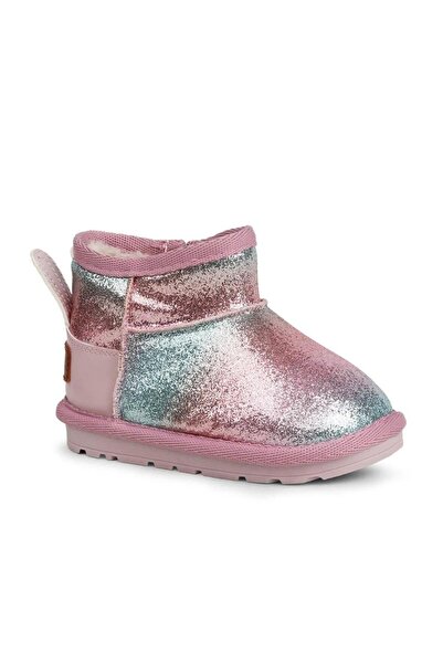 BUCKHEAD Slide Buck3060-Bh009 Children's Fur Boots - Pink