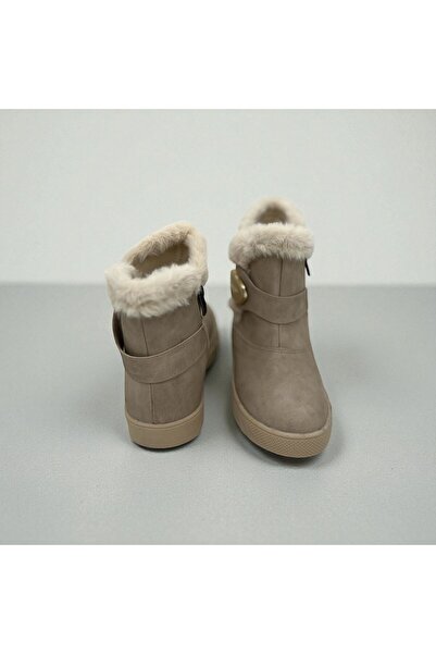 Rexba Girls' Boots with Buckle Detail and Anti-Slip Soles