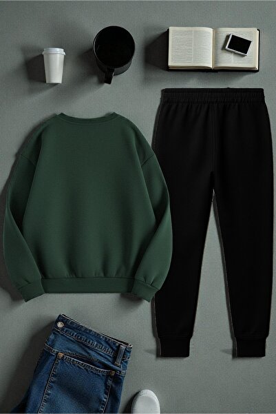 uyguntarz Unisex Today είναι το φούτερ με λαιμόκοψη με τυπωμένο σχέδιο τέλειου σχεδιασμού - Σετ αθλητικών φούτερ 2 τεμαχίων