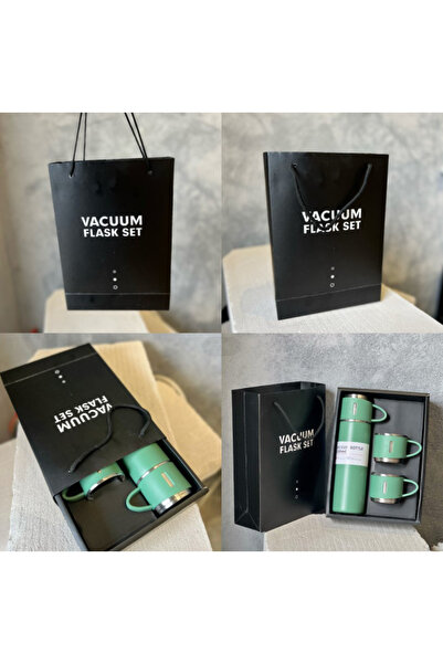 high vacum 500ml stainless steel thermos with 3 cups