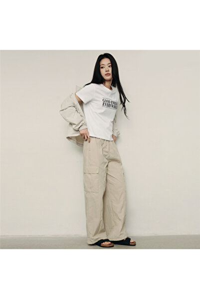 Giordano Women's Relaxed Fit Printed Crew Neck Cotton Tee | Korea Collection