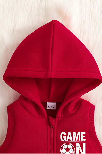 ADABEBEK Premium Football Player Printed Vest Set 3-Piece Bottom Top Baby Set 24751