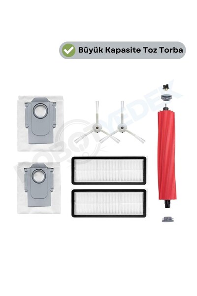 robotyedek فرشاة رئيسية متوافقة مع Roborock QRevo MaxV / QRevo Pro / QRevo S،...