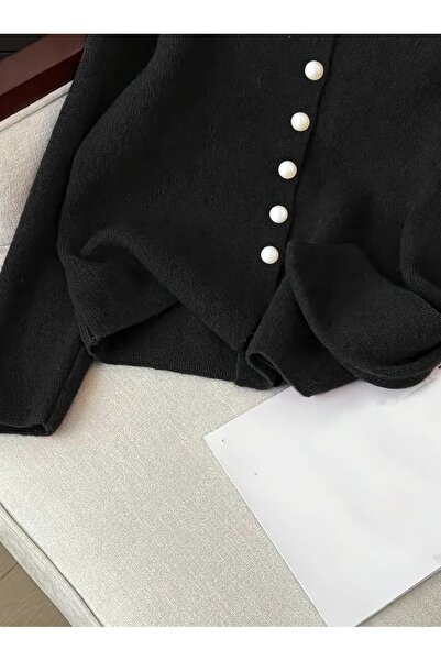 Ugdelia Women's Pearlescent Soft Textured Knitwear Cardigan