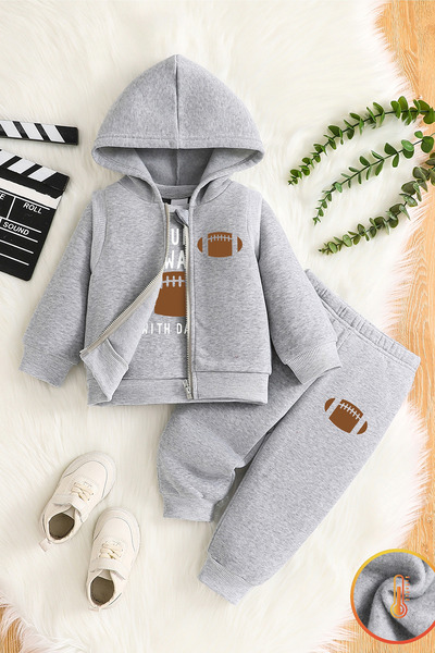 ADABEBEK Premium Sports Theme Printed Vest Set 3-Piece Bottom and Top Baby Set 24746