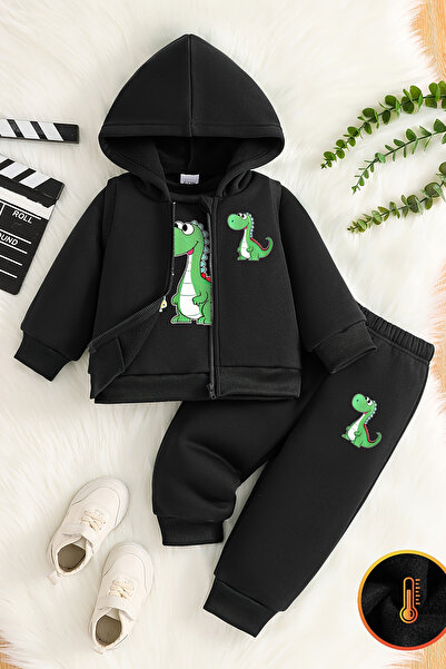 ADABEBEK Premium Dinosaur Printed Vest Set 3-Piece Bottom and Top Baby Set 24750