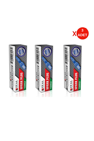 İtal Rezistanslı Kesim Motoru Bujisi 3 Adet Set – Universal Uyumlu
