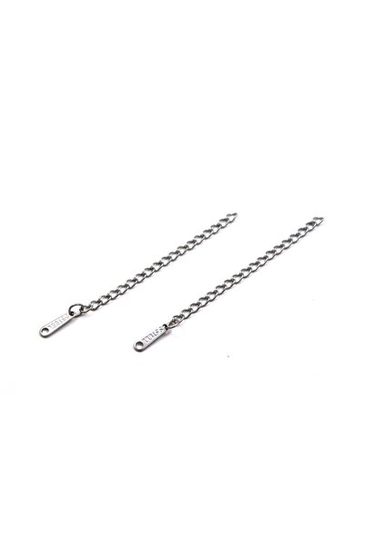 yfhobi 3 Adet- 5 cm, Çelik Uzatma Zincir, Kolye Bileklik Uzatma Zinciri, Gümüş Renk 1.Kalite KARARMAZ