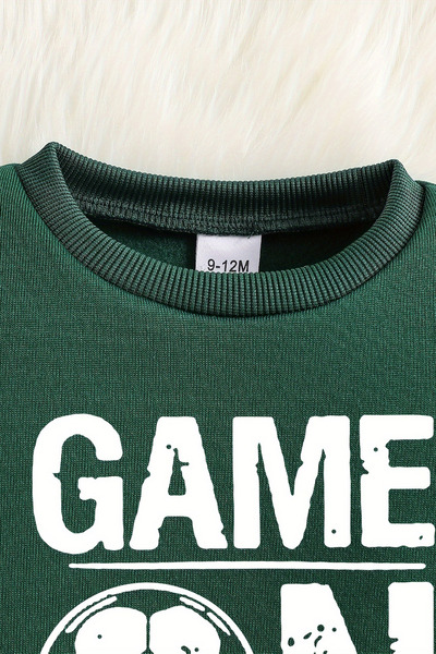 ADABEBEK Premium Football Player Printed Vest Set 3-Piece Bottom Top Baby Set 24751