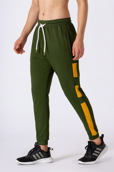 STITCH by MH Men's Side Stripe Box Cotton Trousers.