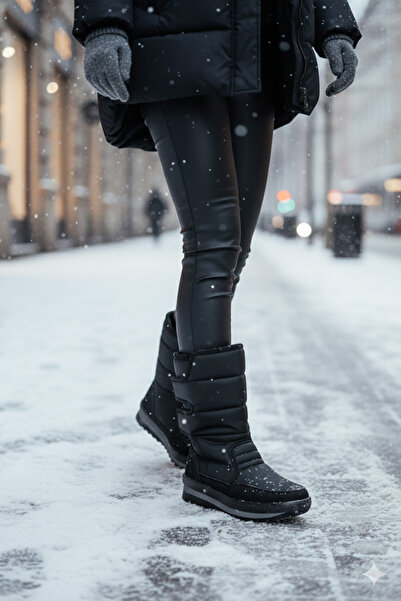 Deniz Terlik Unisex Plush Inside Non-Slip Sole Orthopedic Snow & Rain Boots | Snow Boots |