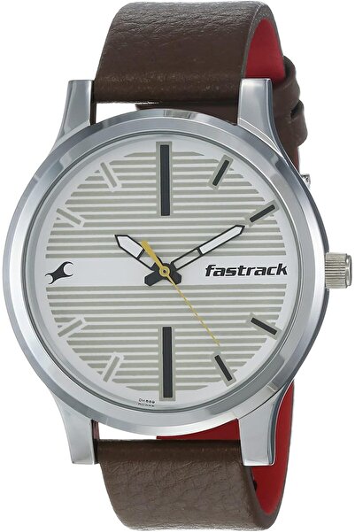 erorex Fastrack Fundamentals Analog White Dial Men Watch -Nm38051Sl01 / Nl38051Sl01