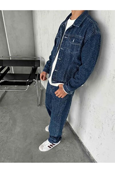 More Black Özel Tasarım Oversize Kot Ceket