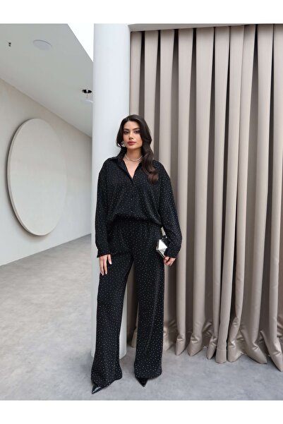 ESRAHELVACI Stoned Shirt Pants Set