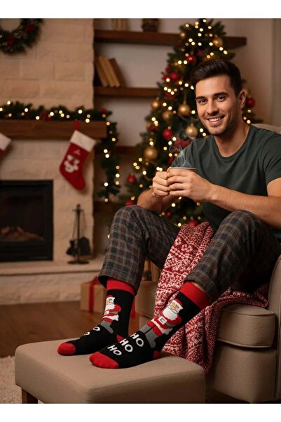 CANMODA جوارب عيد الميلاد ذات طابع سانتا كلوز هاو هاو هاو - CM161