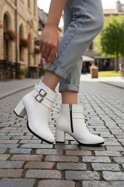 Santamarina Women's Harmina Double Buckle Short Boots