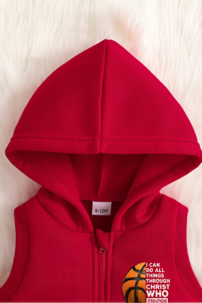 ADABEBEK Premium Basketball Themed Vest Set 3-Piece Bottom Top Baby Set 24743