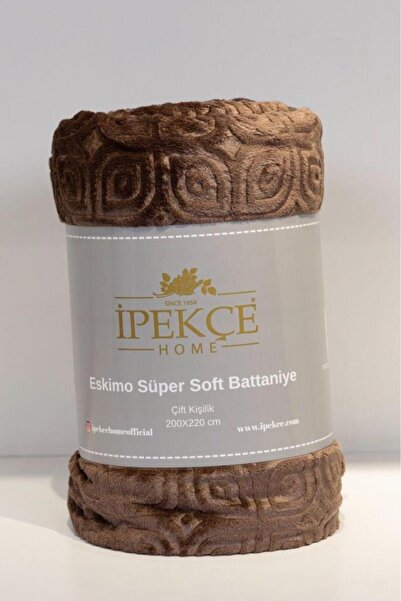 Çeyiz Diyarı Eskimo Super Soft Double Size 200X220 cm Blanket Brown