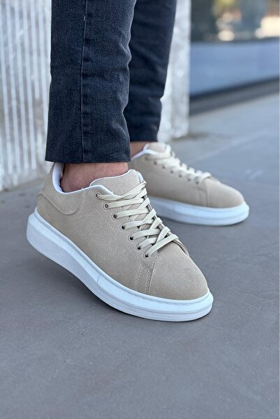 Luis Toronto Lt101 Cream Suede Men's Sneaker