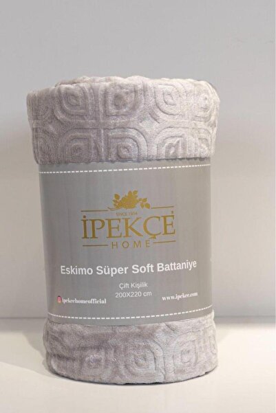 Çeyiz Diyarı Eskimo Super Soft Single Blanket 150X200 cm Gray