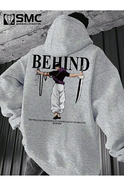 uyguntarz Unisex Toji X Japanese Printed Hooded Sweatshirt