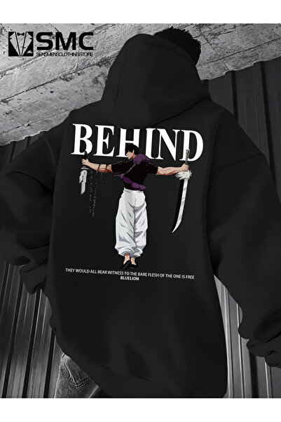 uyguntarz Unisex Toji X Japanese Printed Hooded Sweatshirt