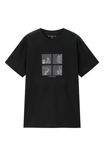 Giordano Men's Cotton Jersey Print Tee