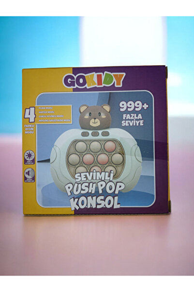 Minimola Ayıcıklı ışıklı Ve Sesli Pilli Popit Eğitici Oyuncak -4 Farklı Oyun ...