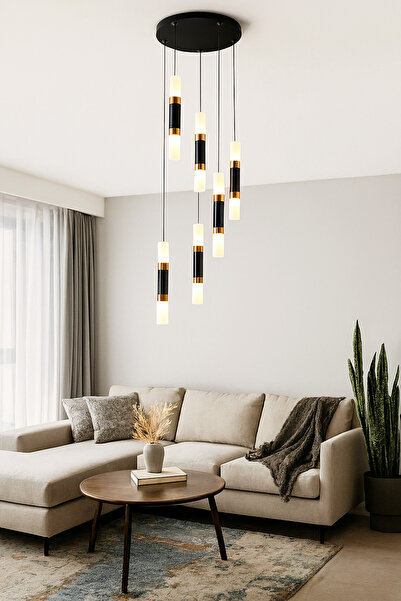 Mikro Aydınlatma Samsung Ledli modern salon yatak odası yemek masası mutfak ofis sarkıt aydınlatma 6'lı günışığı