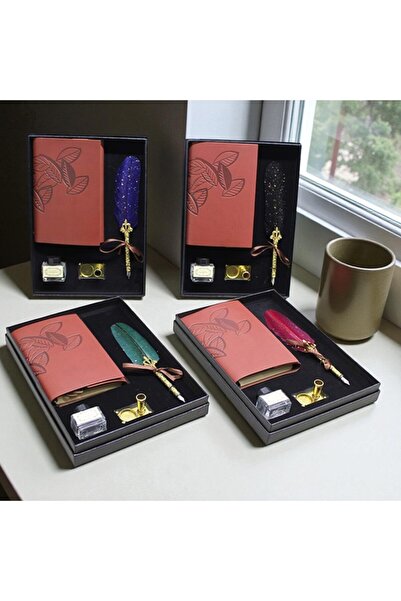 Kuzey Tacı مجموعة الخط/الكتابة المكونة من قلم ريشة على الطراز القديم، والحبر ...