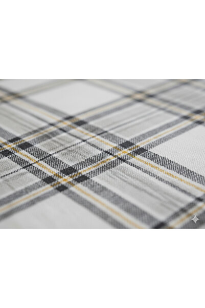 Maki Home Makiteks 100% Cotton Plaid Striped 120X200+50X70 cm Single Fitted Sheet Set