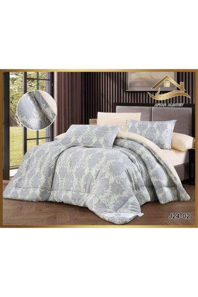 Afkar Albayet طقم سرير مزدوج مطبوع من بريمين - 6 قطع