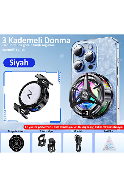 MTL Magnetic Fan Phone Cooler |   Magsafe Compatible, with Rgb, Ai Cooling