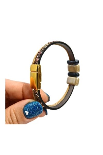 IBU Cork Women's cork bracelet with ceramic stones