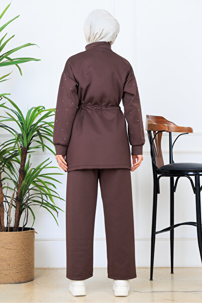 benguen Pearl Scuba Suit N5323 Brown