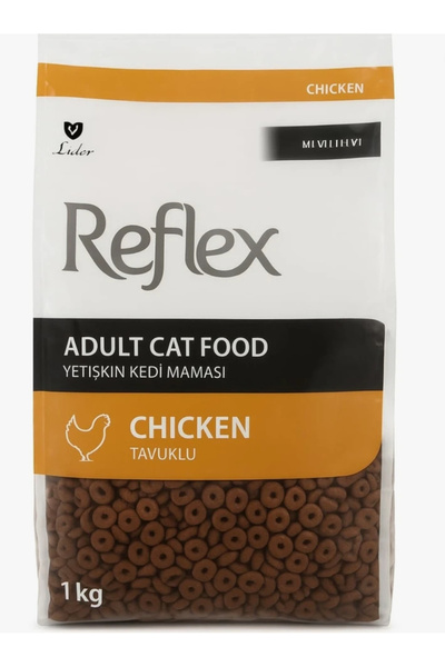 Reflex Tavuklu Yetişkin Kedi Maması 1 Kg yeni zipli ambalaj