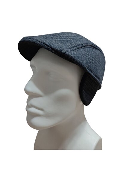 PAKER GİYİM Men's Winter Earflap Duckbill Cap Hat