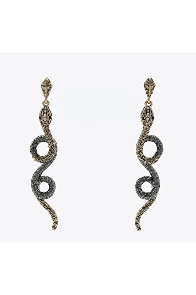 Vi store Çelik Marka Yılan Küpe