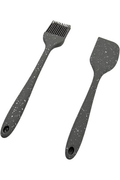 B&D Banddtools Gray Speckled 2-Piece Kitchen Utensil Set - Basting Brush & Spatula