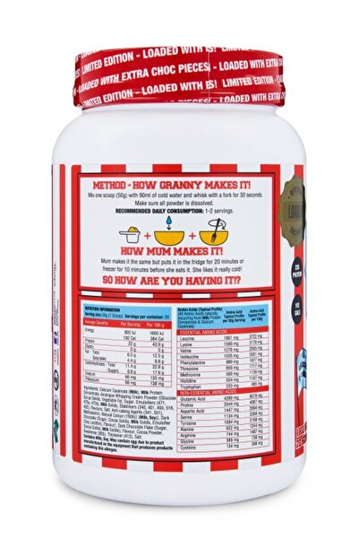 Adonis Gear PROTEIN COOKIE DOUGH (Casein Protein) – Loaded Triple Chocolate (LIMITED EDITION)