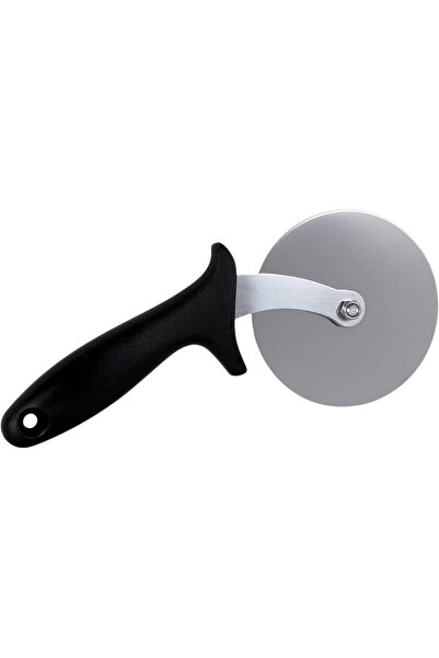 B&D Professional Pizza Cutter, Stainless Steel Wheel with Ergonomic Black Handle
